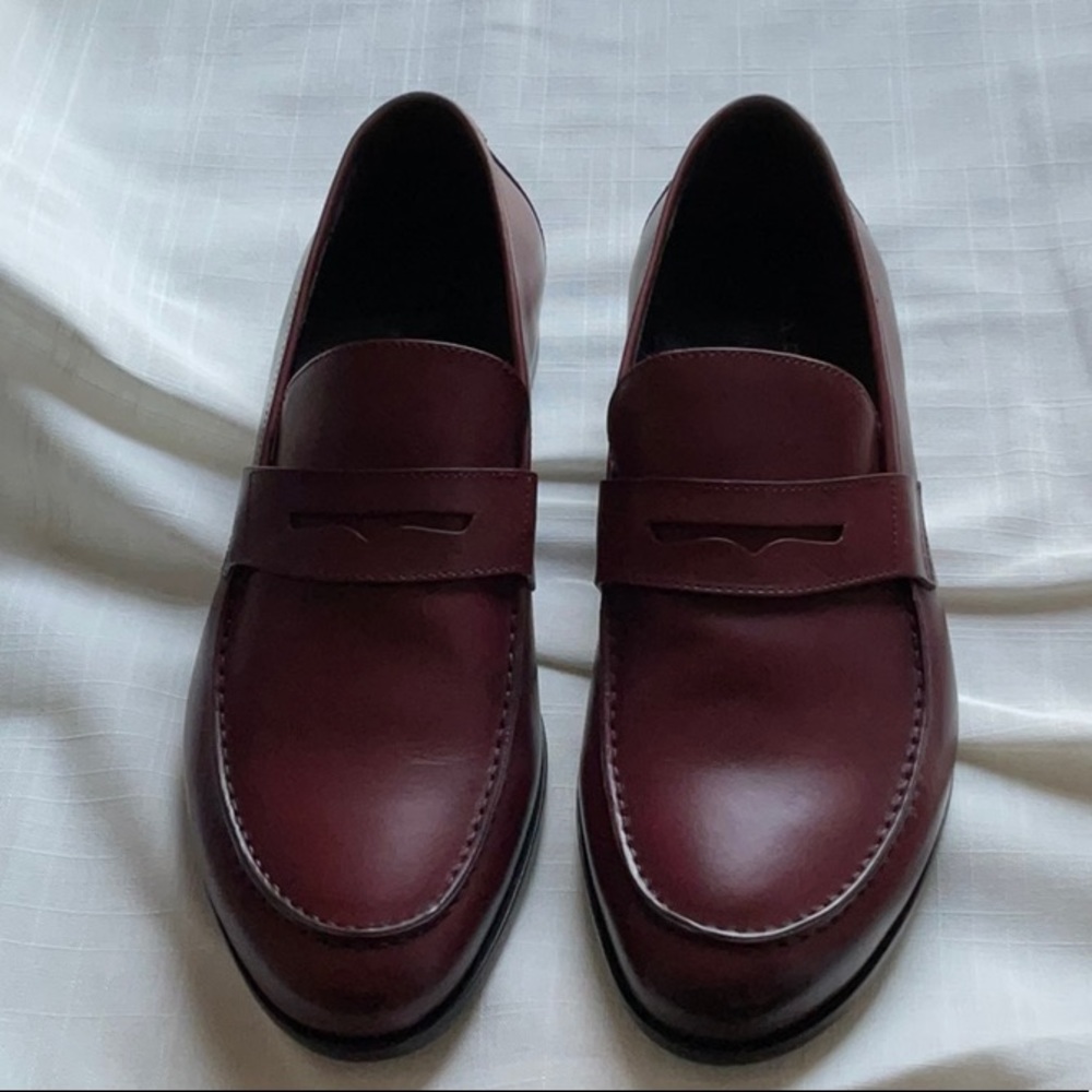 NIB-Harrys of London-James Penny Loafers-Port Color- Size 13 US/46 EU
